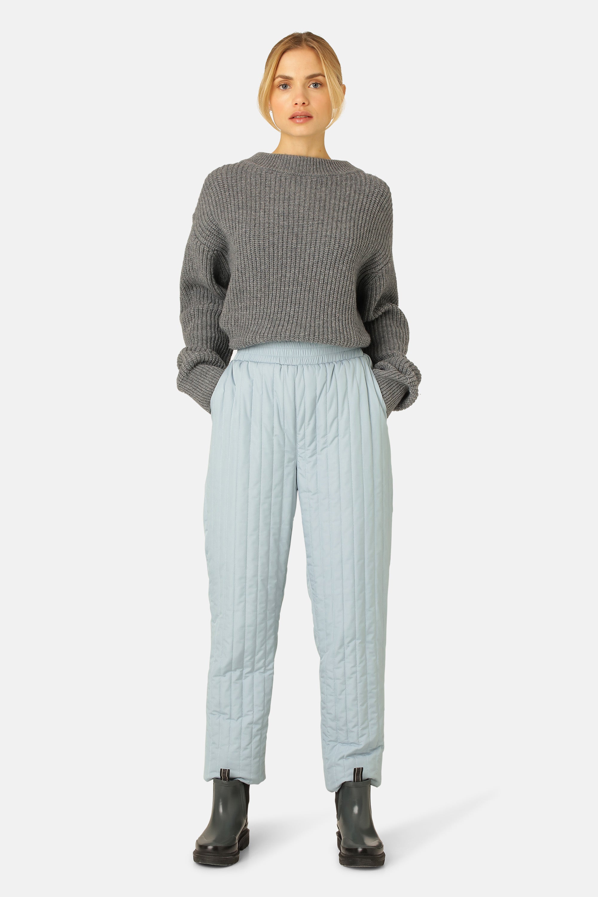 Ilse Jacobsen Hornbæk Outerwear Stepphose Trousers 608 Pale Petroleum